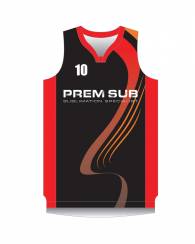 Sublimated BBall Singlet Slam Dunk
